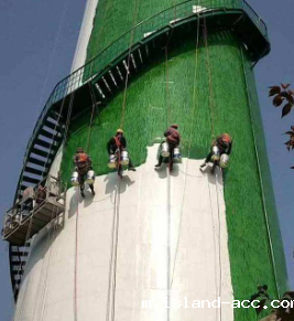 凉水塔防腐施工米兰app下载官网安卓版安装守护工人安全